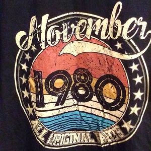 Black Tee Shirt 1980 November